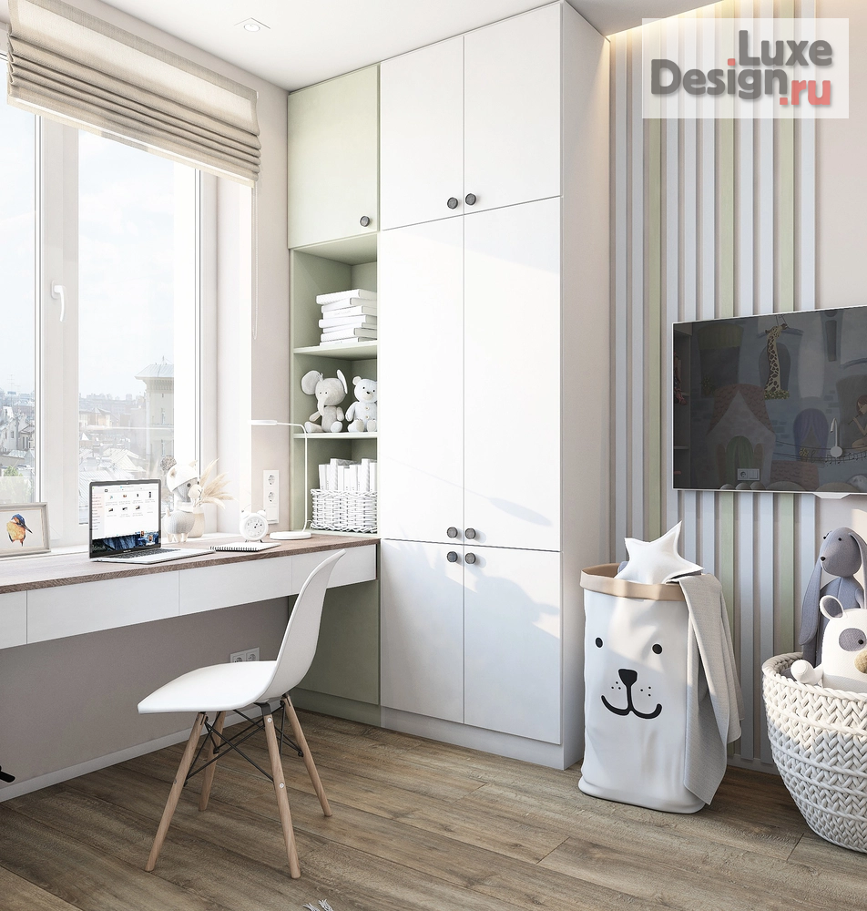 Дизайн интерьера трехкомнатной квартиры "Интерьер квартиры В Южно-Сахалинске 77м.кв " (фото 13)