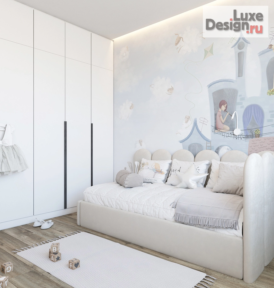 Дизайн интерьера трехкомнатной квартиры "Интерьер квартиры В Южно-Сахалинске 77м.кв " (фото 15)