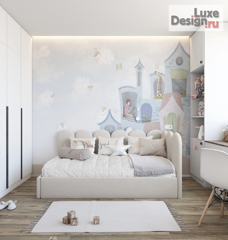 Дизайн интерьера трехкомнатной квартиры "Интерьер квартиры В Южно-Сахалинске 77м.кв " (фото 16)