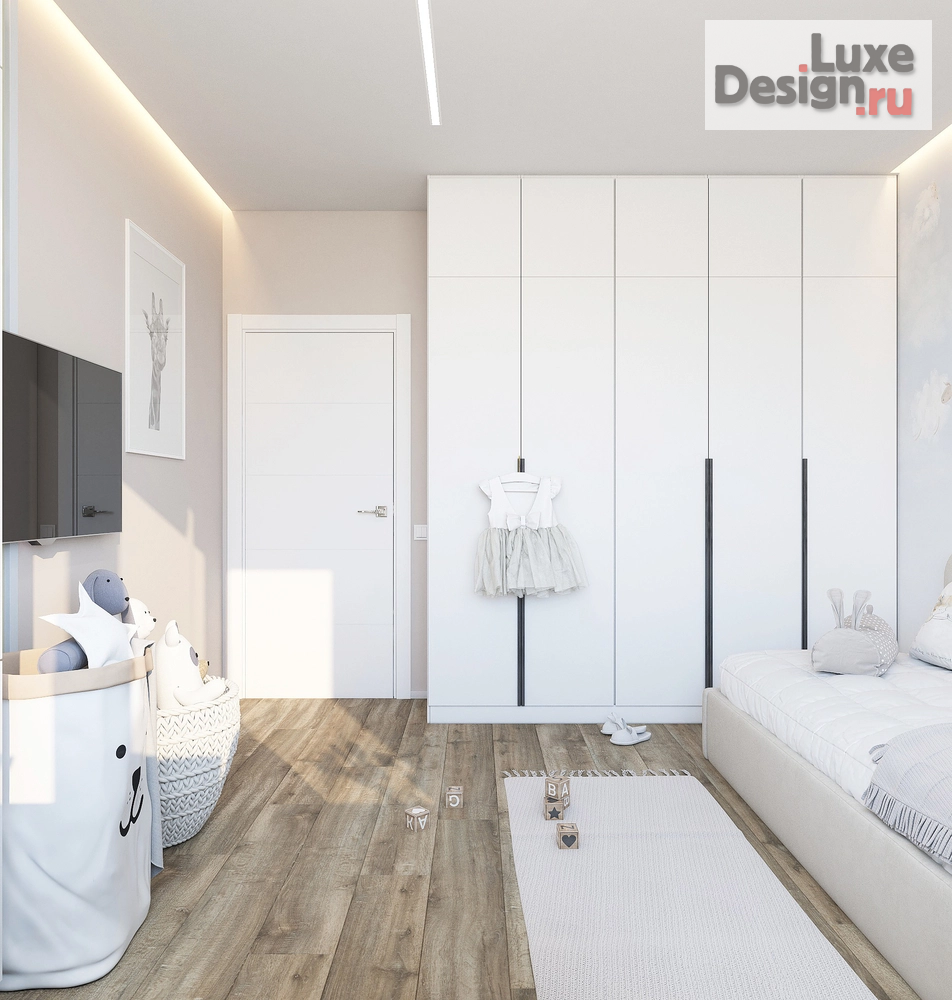 Дизайн интерьера трехкомнатной квартиры "Интерьер квартиры В Южно-Сахалинске 77м.кв " (фото 19)