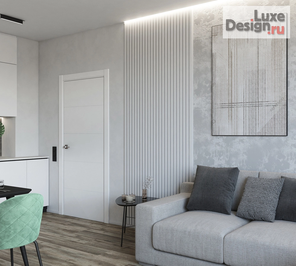 Дизайн интерьера трехкомнатной квартиры "Интерьер квартиры В Южно-Сахалинске 77м.кв " (фото 5)