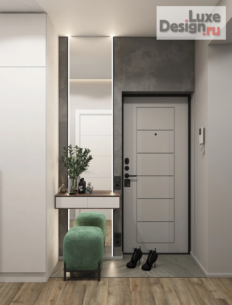 Дизайн интерьера трехкомнатной квартиры "Интерьер квартиры В Южно-Сахалинске 77м.кв " (фото 22)