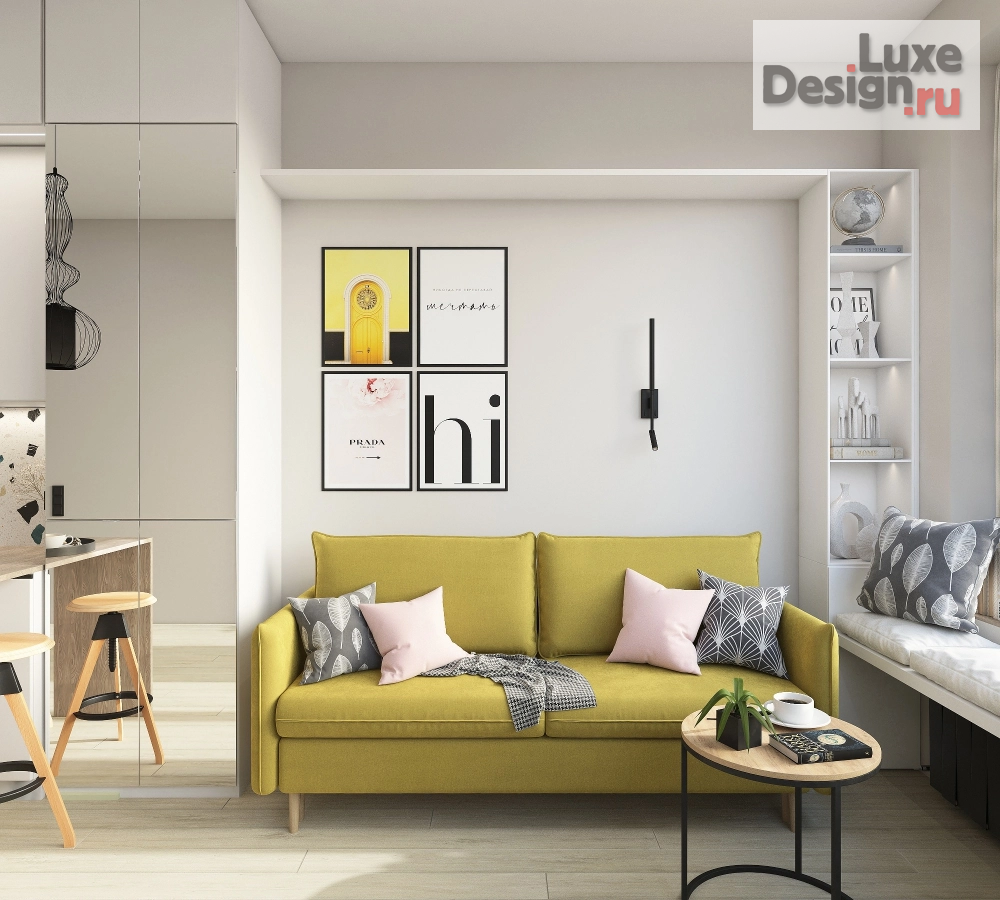 Дизайн интерьера квартиры студии ""Студия для яркой жизни" г.Москва" (фото 3)