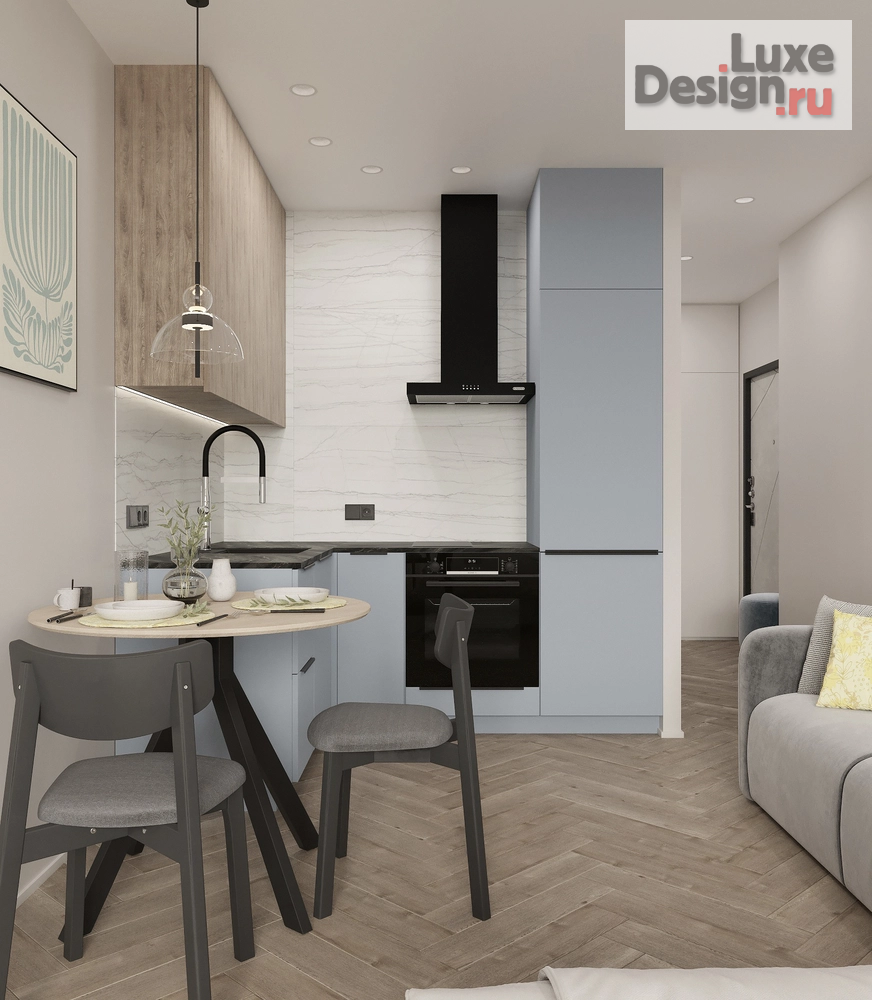 Дизайн интерьера квартиры студии "Интерьер квартиры в аренду г.Хабаровск " (фото 3)