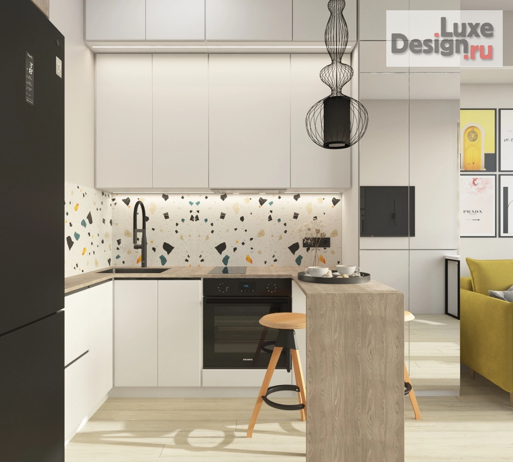 Дизайн интерьера квартиры студии ""Студия для яркой жизни" г.Москва" (фото 2)