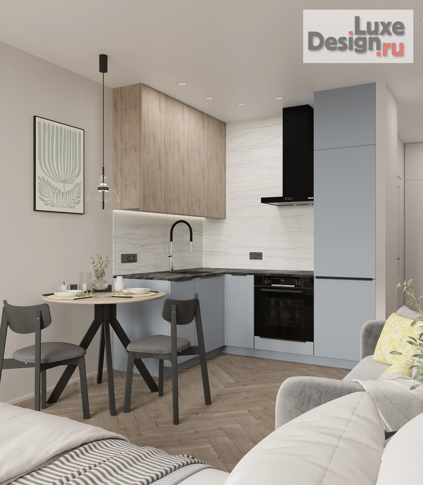 Дизайн интерьера квартиры студии "Интерьер квартиры в аренду г.Хабаровск " (фото 8)