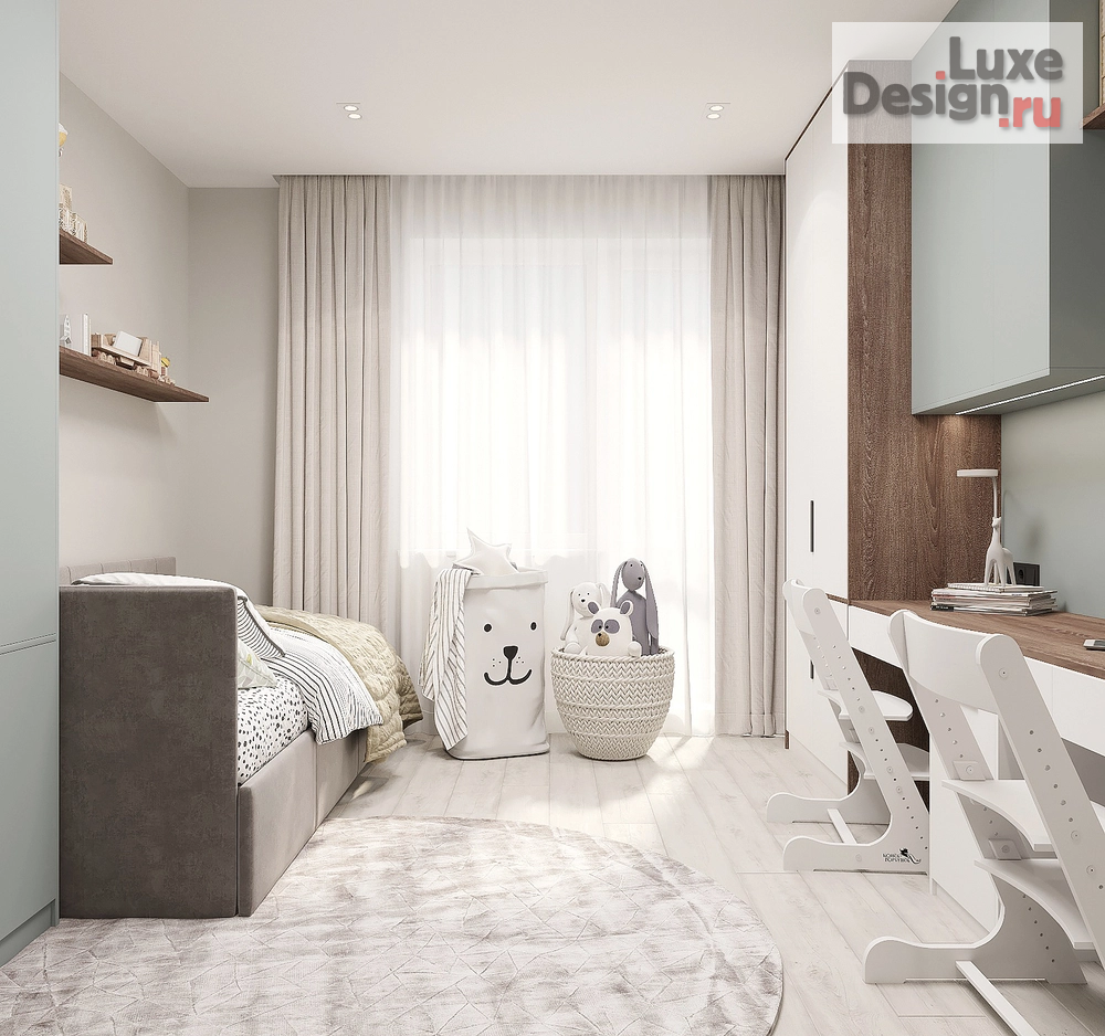 Дизайн интерьера трехкомнатной квартиры "Квартира ЖК Березки " (фото 7)