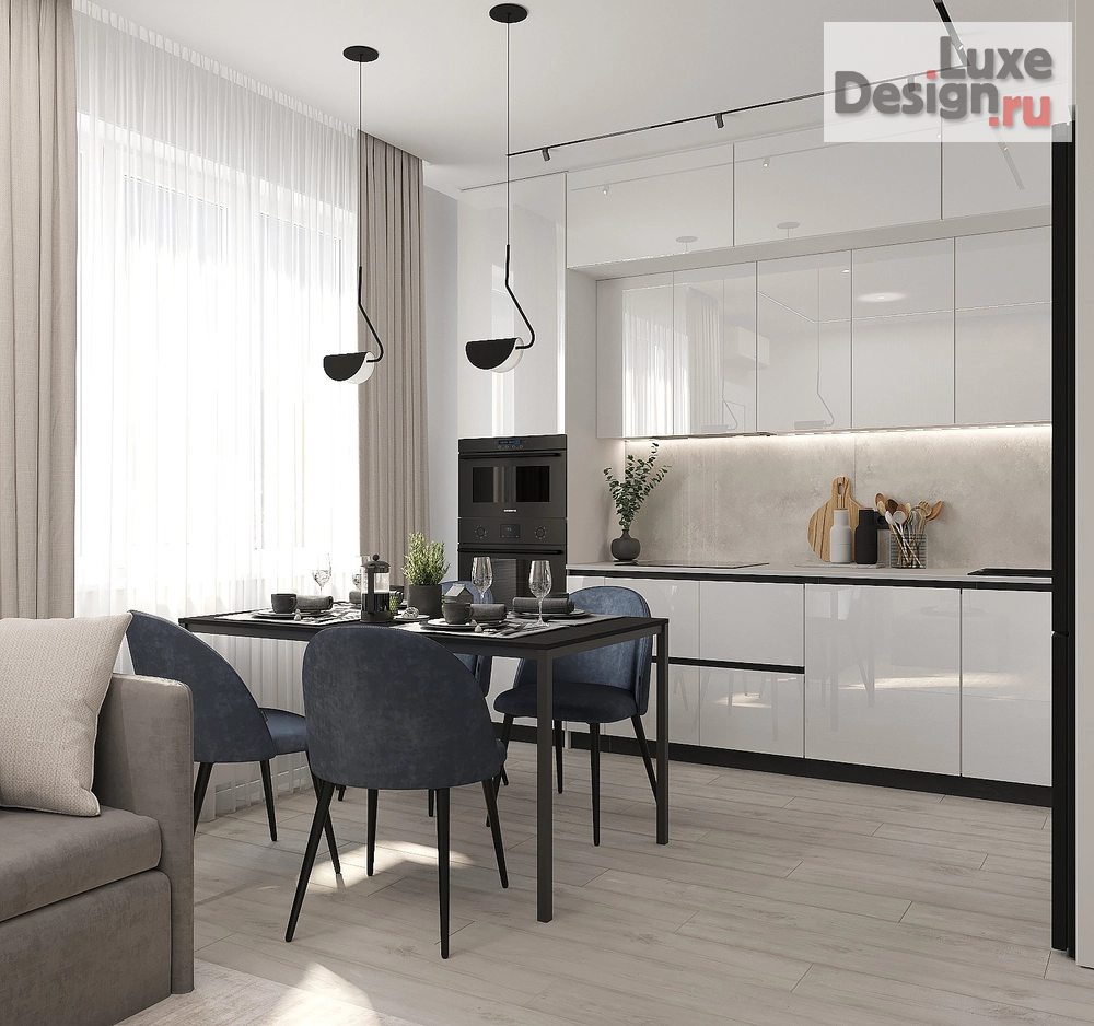 Дизайн интерьера трехкомнатной квартиры "Квартира ЖК Березки " (фото 1)