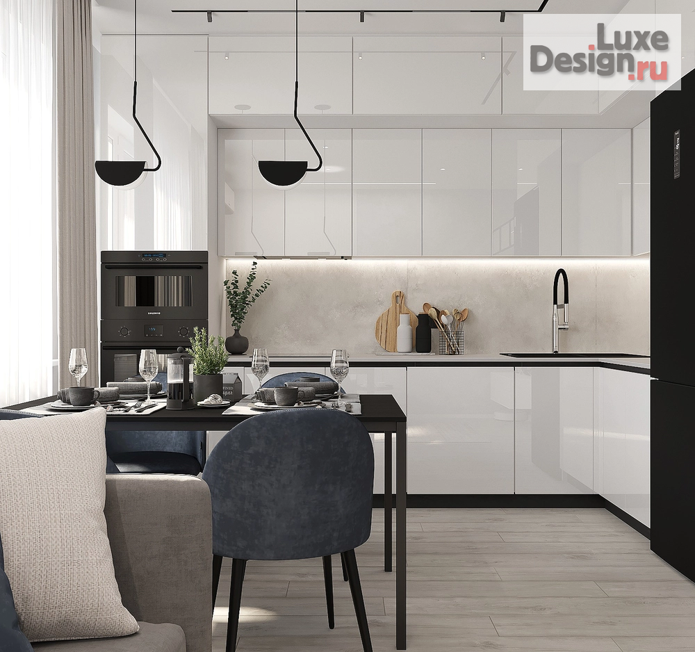 Дизайн интерьера трехкомнатной квартиры "Квартира ЖК Березки " (фото 2)