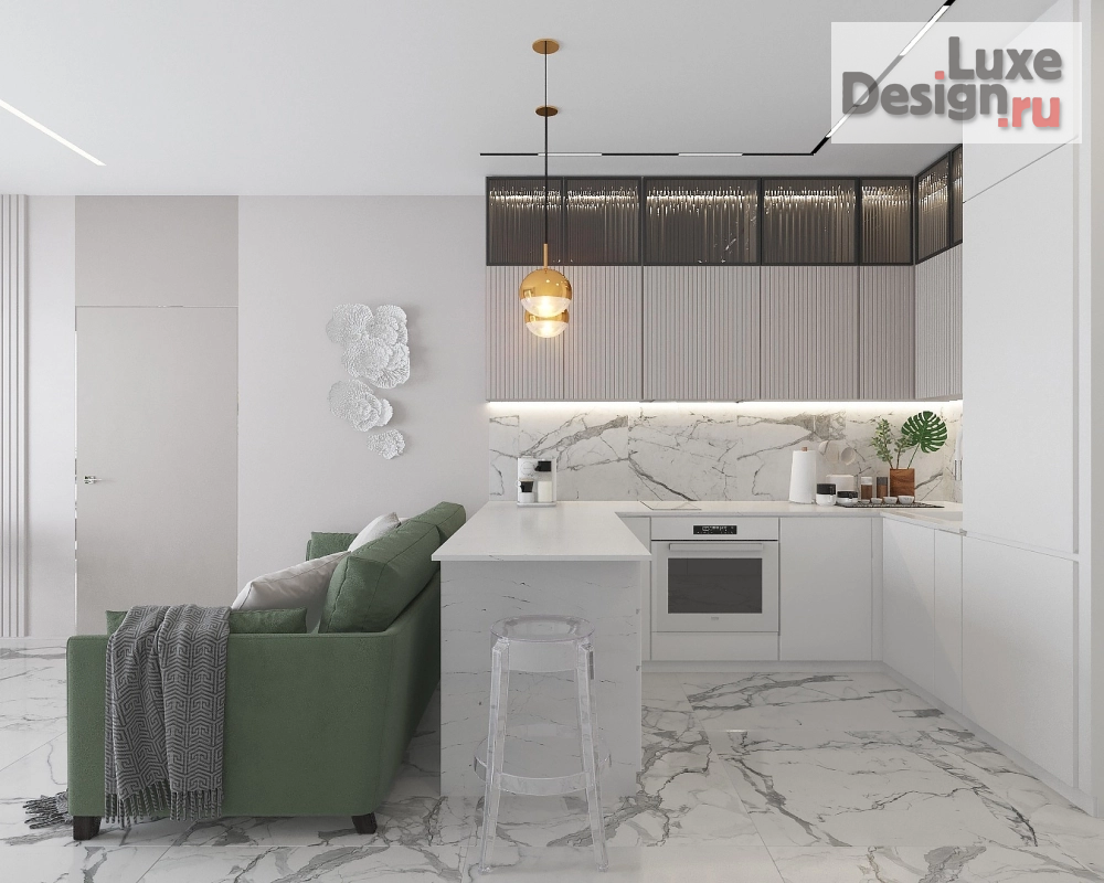 Дизайн интерьера квартиры ""Девичий уголок на берегу моря" г.Новороссийск" (фото 2)