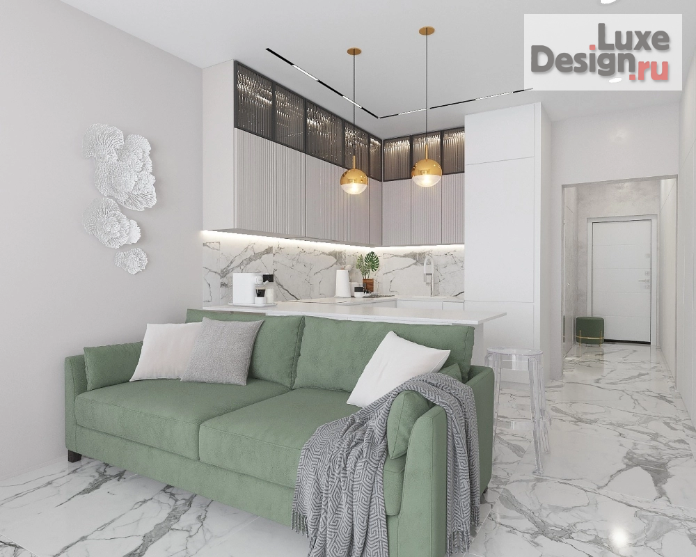 Дизайн интерьера квартиры ""Девичий уголок на берегу моря" г.Новороссийск" (фото 3)