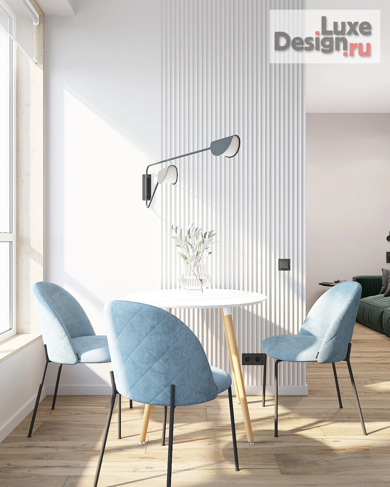 Дизайн интерьера квартиры студии "Интерьер "Море рядом"" (фото 2)