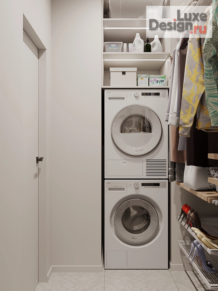 Дизайн интерьера трехкомнатной квартиры "Светлая квартира в современном ЖК" (фото 25)