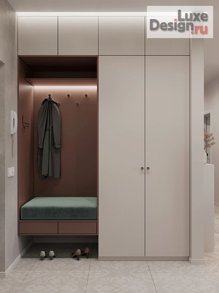 Дизайн интерьера трехкомнатной квартиры "Светлая квартира в современном ЖК" (фото 6)