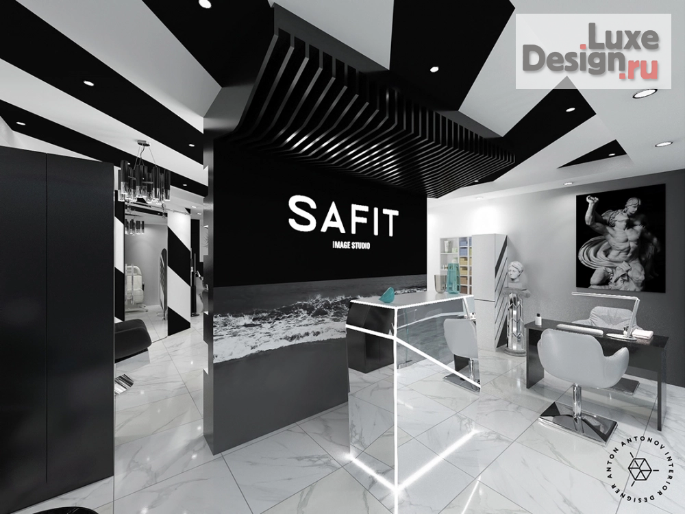 Дизайн интерьера салона красоты "Студия красоты "Сафит" в г. Москва" (фото 2)