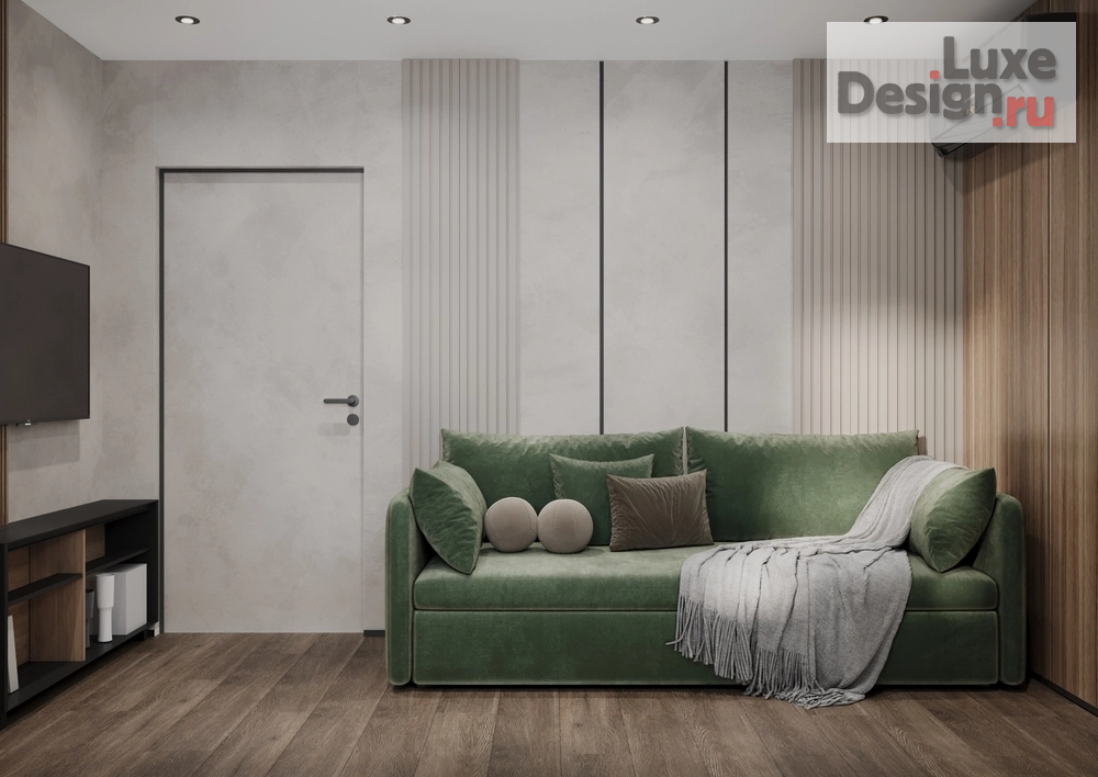 Дизайн интерьера двухкомнатной квартиры "Дизайн интерьера квартиры ЖК Грин" (фото 12)