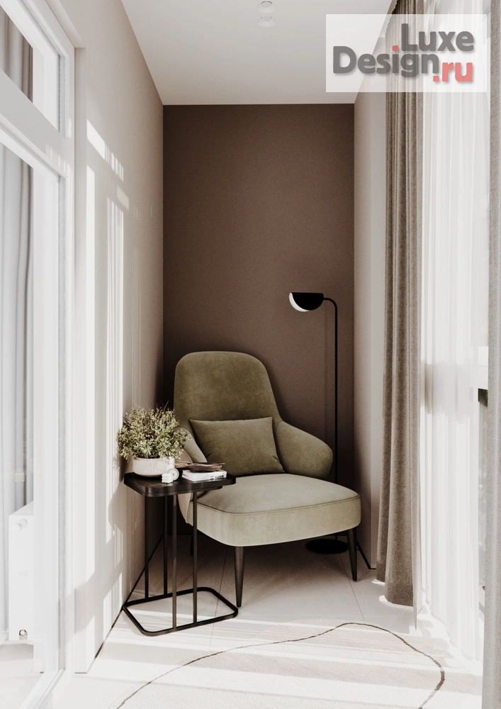 Дизайн интерьера двухкомнатной квартиры "Квартира под сдачу в ЖК Культура Классика . 44,3 кв.м" (фото 5)