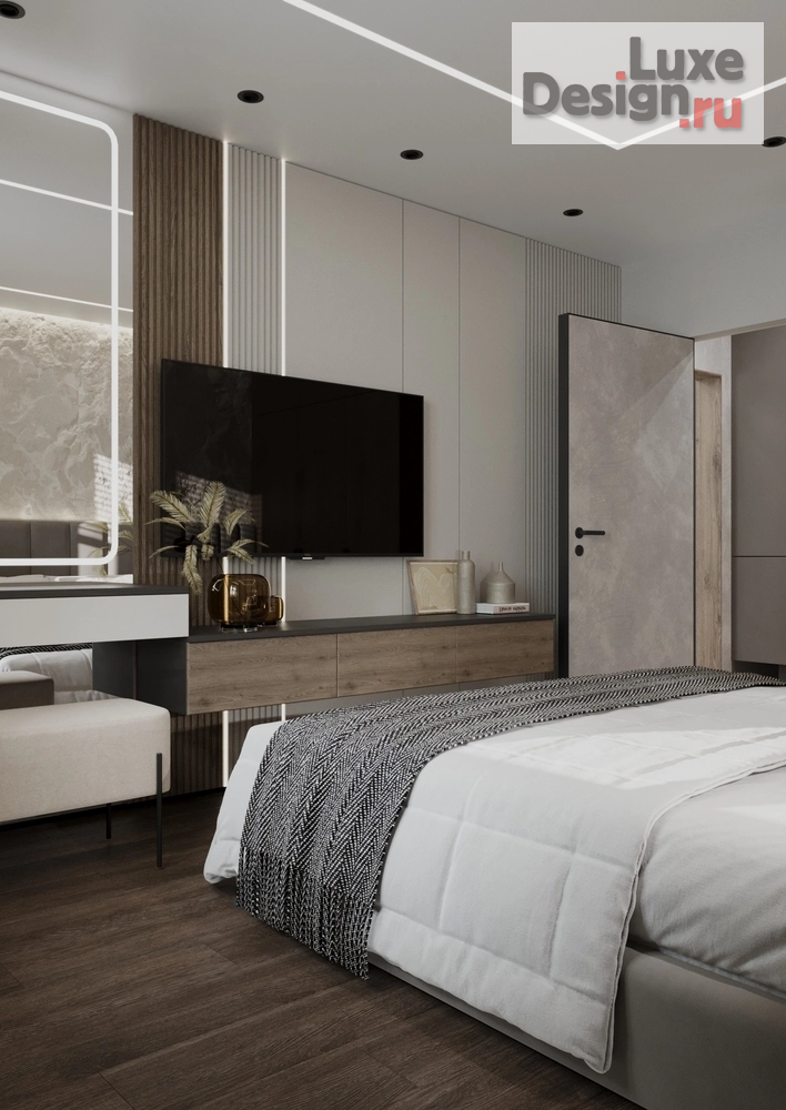 Дизайн интерьера двухкомнатной квартиры "Дизайн интерьера квартиры ЖК Грин" (фото 2)