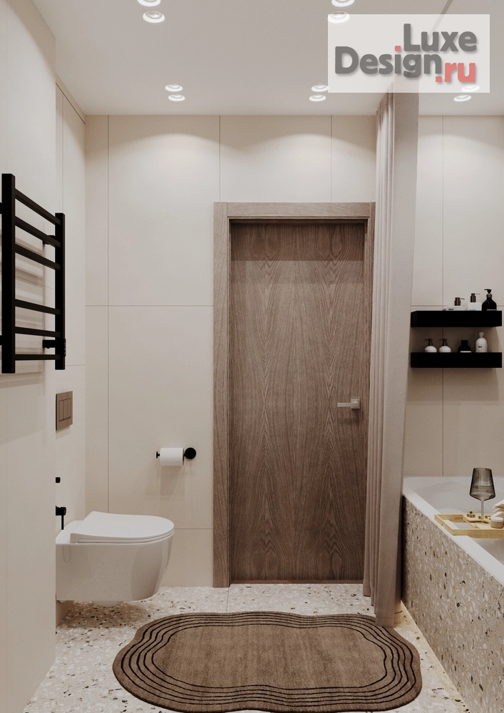 Дизайн интерьера двухкомнатной квартиры "Квартира под сдачу в ЖК Культура Классика . 44,3 кв.м" (фото 10)