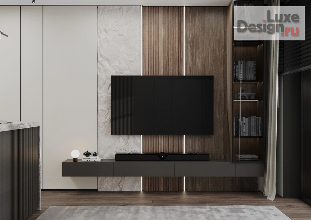 Дизайн интерьера двухкомнатной квартиры "Дизайн интерьера квартиры ЖК Грин" (фото 3)