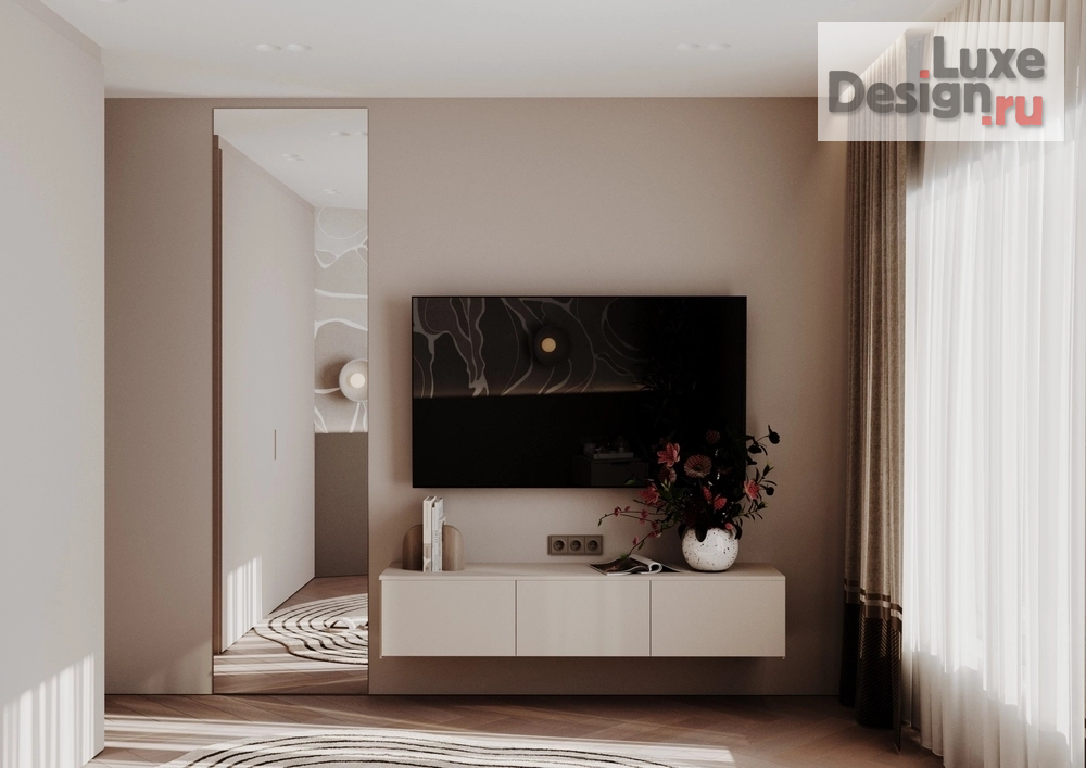 Дизайн интерьера двухкомнатной квартиры "Квартира под сдачу в ЖК Культура Классика . 44,3 кв.м" (фото 17)