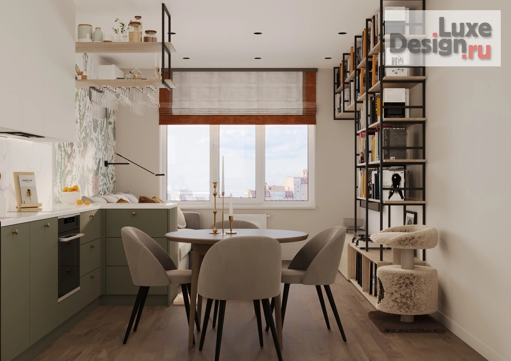 Дизайн интерьера трехкомнатной квартиры "Жк «Авангард» в г. Южно-Сахалинск Дизайн-проект квартиры для семейной пары с маленьким ребенком." (фото 1)