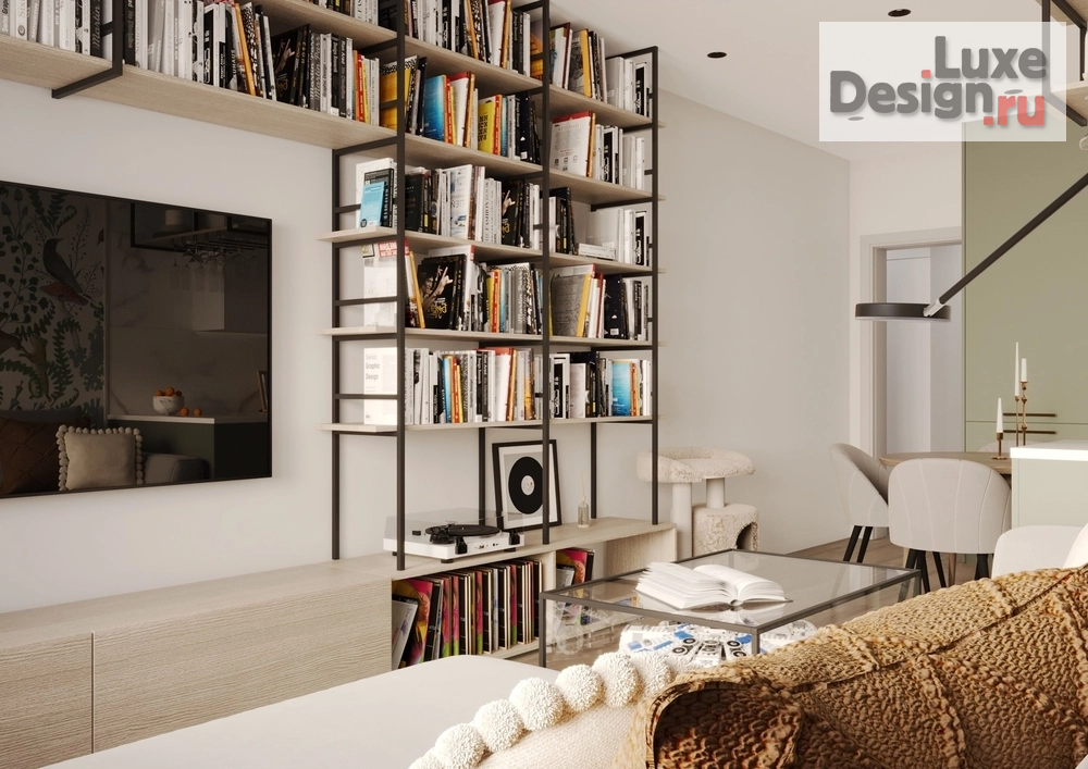 Дизайн интерьера трехкомнатной квартиры "Жк «Авангард» в г. Южно-Сахалинск Дизайн-проект квартиры для семейной пары с маленьким ребенком." (фото 3)