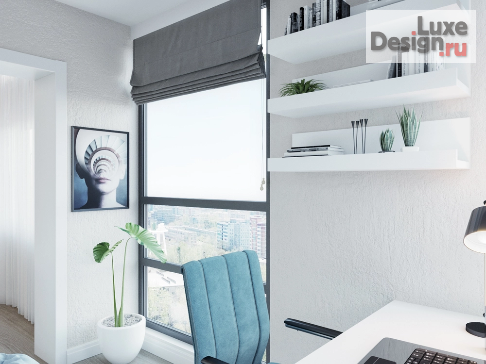 Дизайн интерьера трехкомнатной квартиры "Данный проект квартиры общей площадью в 111,6 кв.м. Квартира сделана для супружеской пары с дочкой подростком." (фото 14)