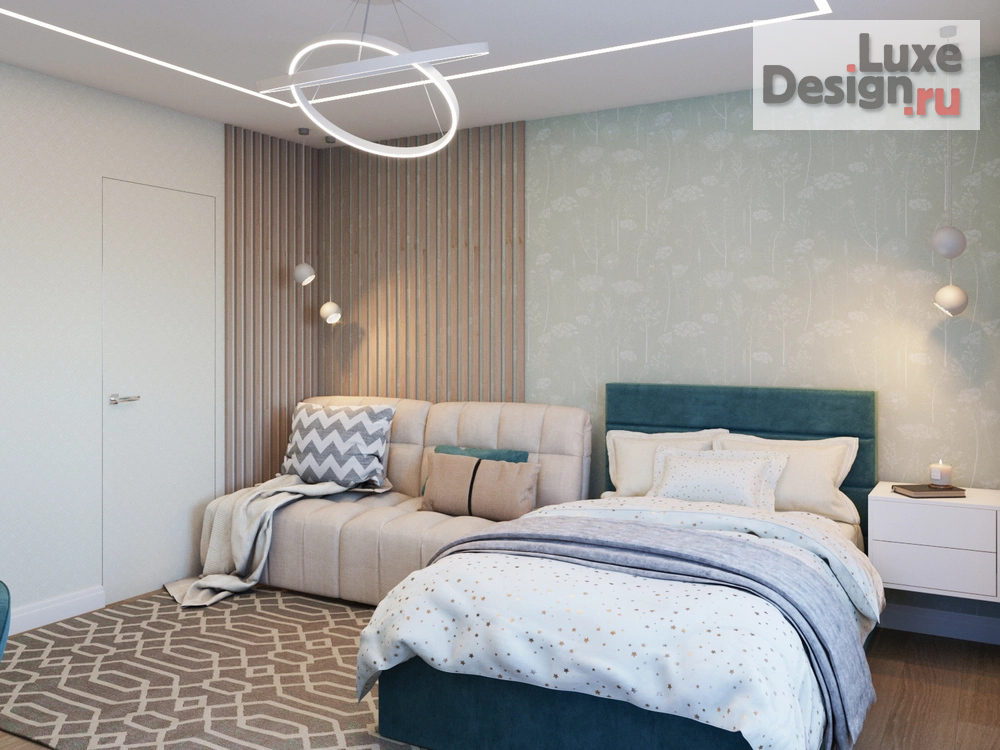 Дизайн интерьера трехкомнатной квартиры "Данный проект квартиры общей площадью в 111,6 кв.м. Квартира сделана для супружеской пары с дочкой подростком." (фото 15)