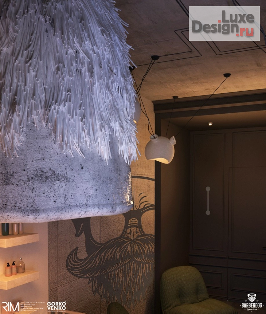 Дизайн интерьера клуба "Проект барбер салона для собак "BARBERDOG" в г. Хабаровске " (фото 2)