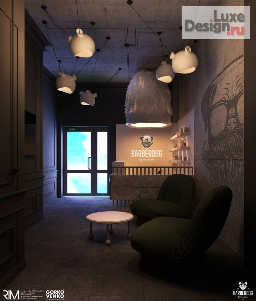 Дизайн интерьера клуба "Проект барбер салона для собак "BARBERDOG" в г. Хабаровске " (фото 10)