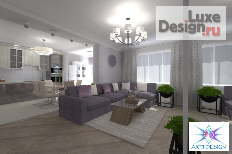 Дизайн интерьера трехкомнатной квартиры "Проект 3-х комнатной квартиры" (фото 1)