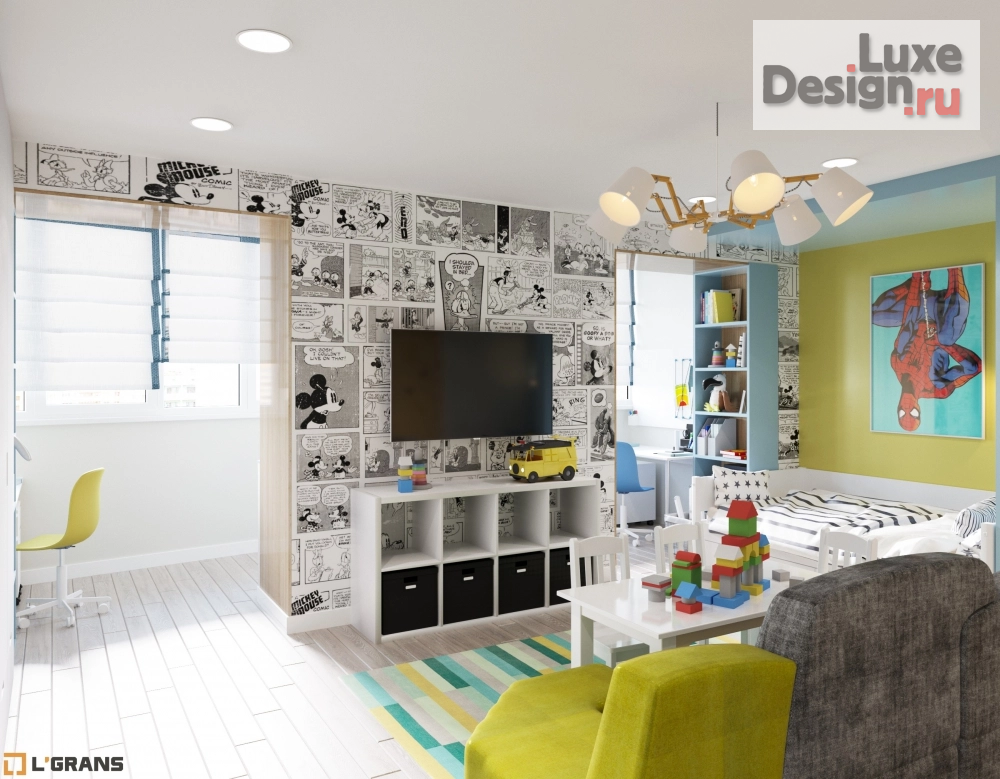 Дизайн интерьера четырехкомнатной квартиры "Дизайн проект интерьера квартиры по улице Льва Толстого в Хабаровске" (фото 10)