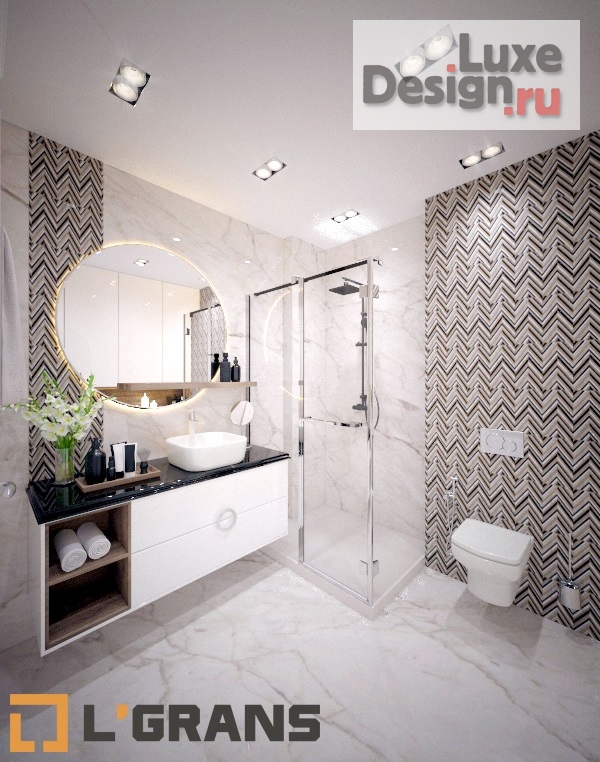 Дизайн интерьера четырехкомнатной квартиры "Дизайн интерьера квартиры в ЖК Культура, 165 кв.м." (фото 17)