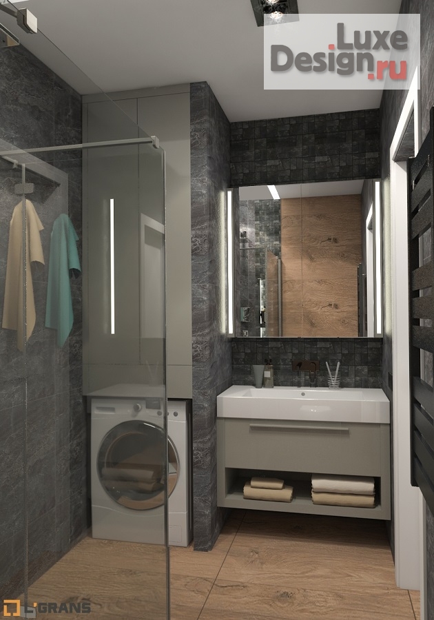 Дизайн интерьера двухкомнатной квартиры "Дизайн интерьера 2к. квартиры студии в ЖК Культура" (фото 9)