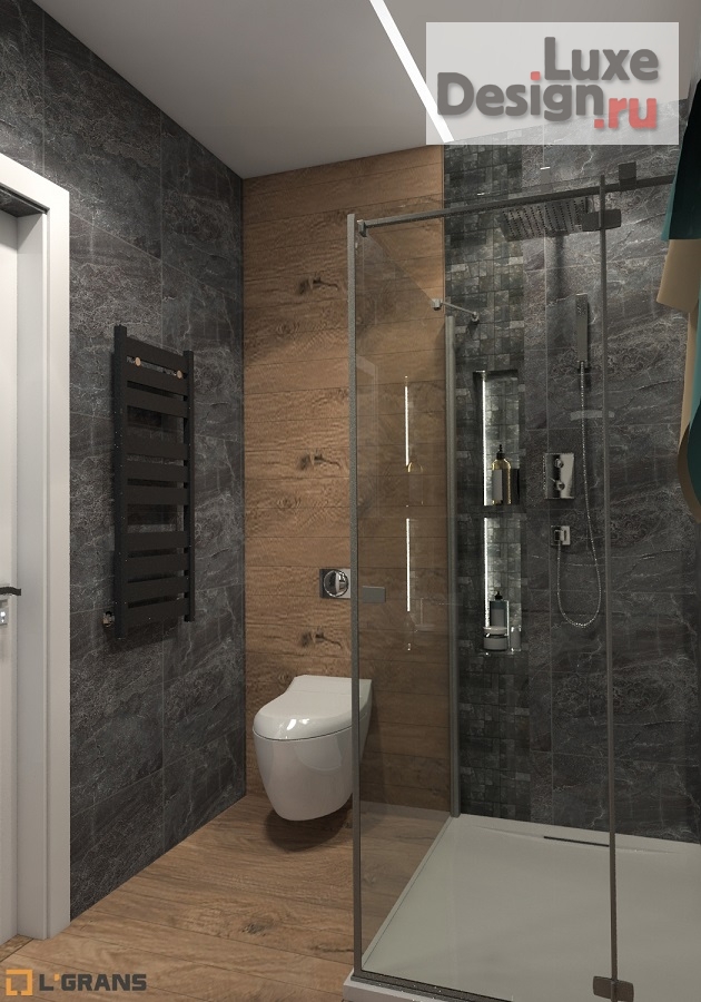 Дизайн интерьера двухкомнатной квартиры "Дизайн интерьера 2к. квартиры студии в ЖК Культура" (фото 10)