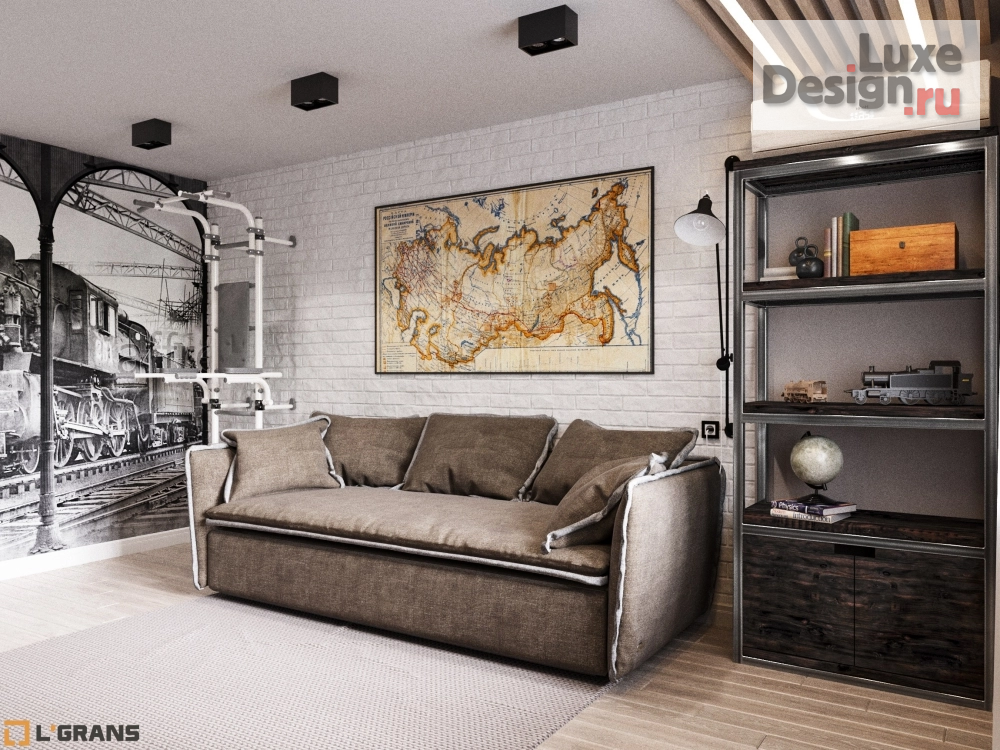 Дизайн интерьера четырехкомнатной квартиры "Дизайн проект интерьера квартиры по улице Льва Толстого в Хабаровске" (фото 15)