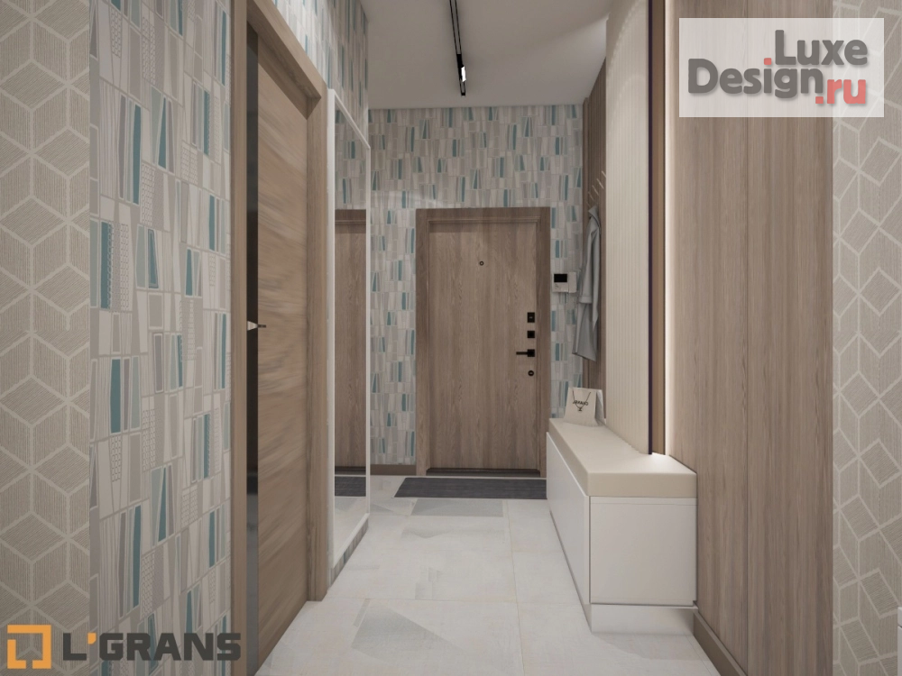 Дизайн интерьера двухкомнатной квартиры "Дизайн проект интерьера квартиры по улице Владивостокская в Хабаровске" (фото 16)