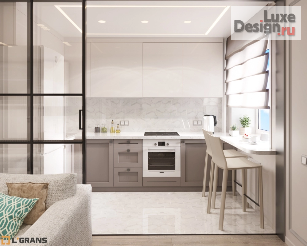 Дизайн интерьера четырехкомнатной квартиры "Дизайн проект интерьера квартиры по улице Льва Толстого в Хабаровске" (фото 1)