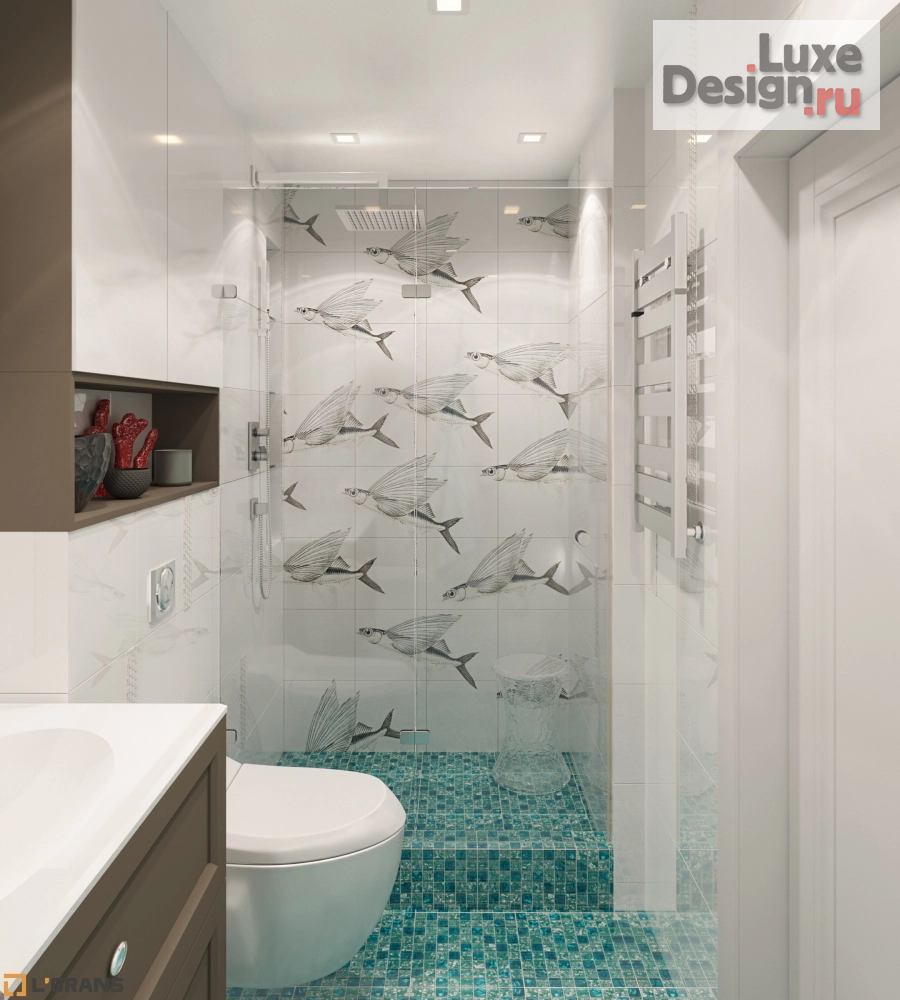 Дизайн интерьера четырехкомнатной квартиры "Дизайн проект интерьера квартиры по улице Льва Толстого в Хабаровске" (фото 21)