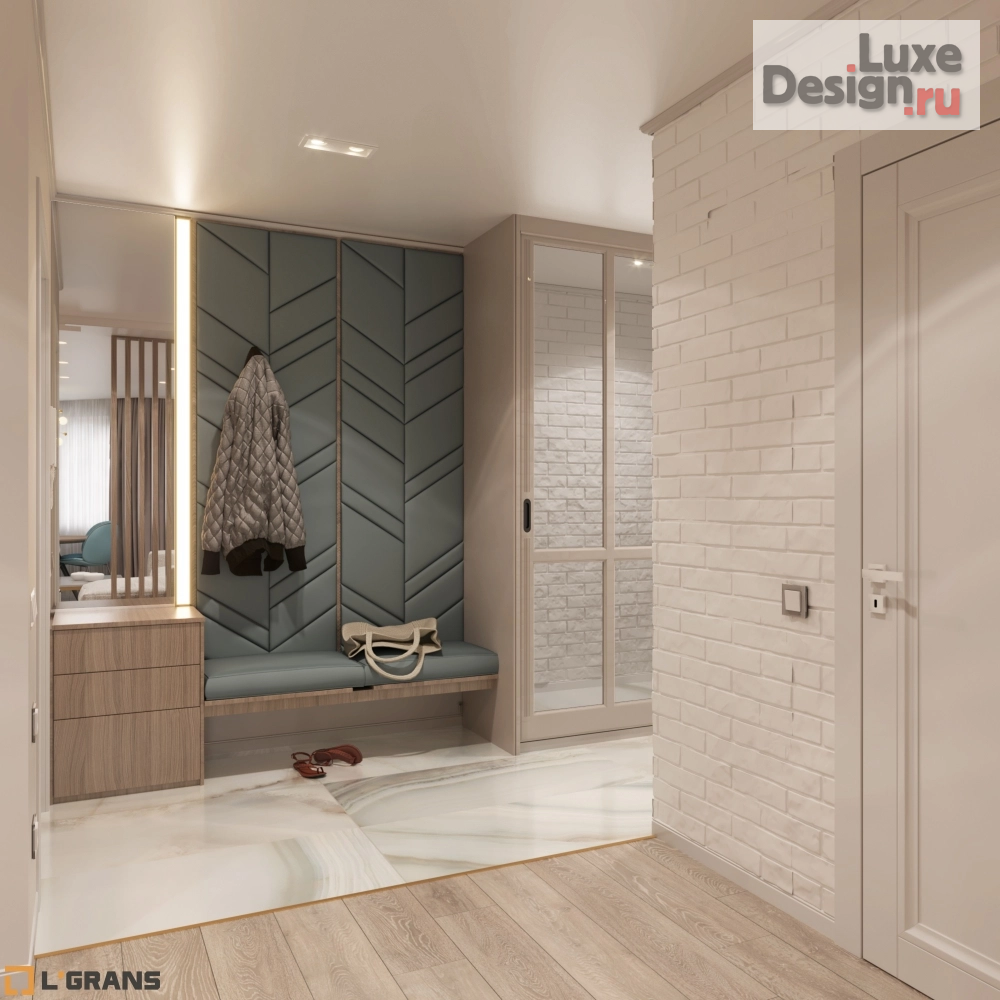 Дизайн интерьера четырехкомнатной квартиры "Дизайн проект интерьера квартиры по улице Льва Толстого в Хабаровске" (фото 22)