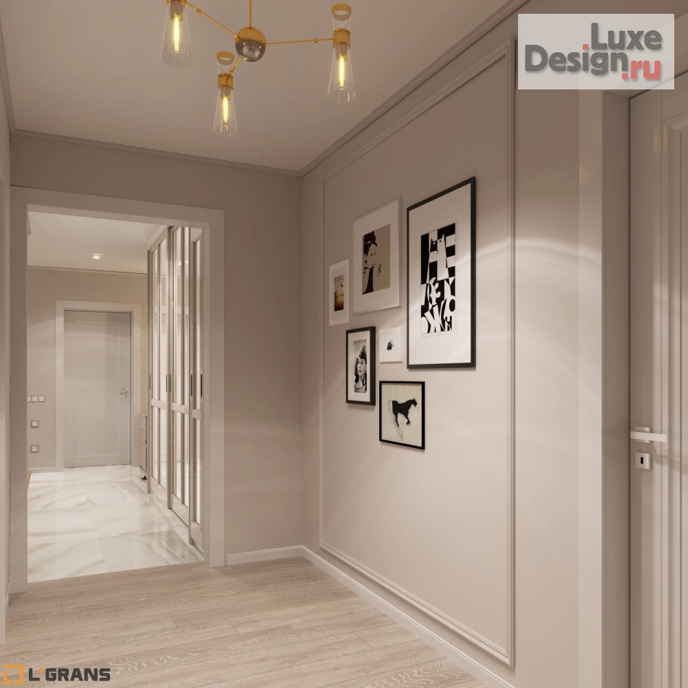 Дизайн интерьера четырехкомнатной квартиры "Дизайн проект интерьера квартиры по улице Льва Толстого в Хабаровске" (фото 24)