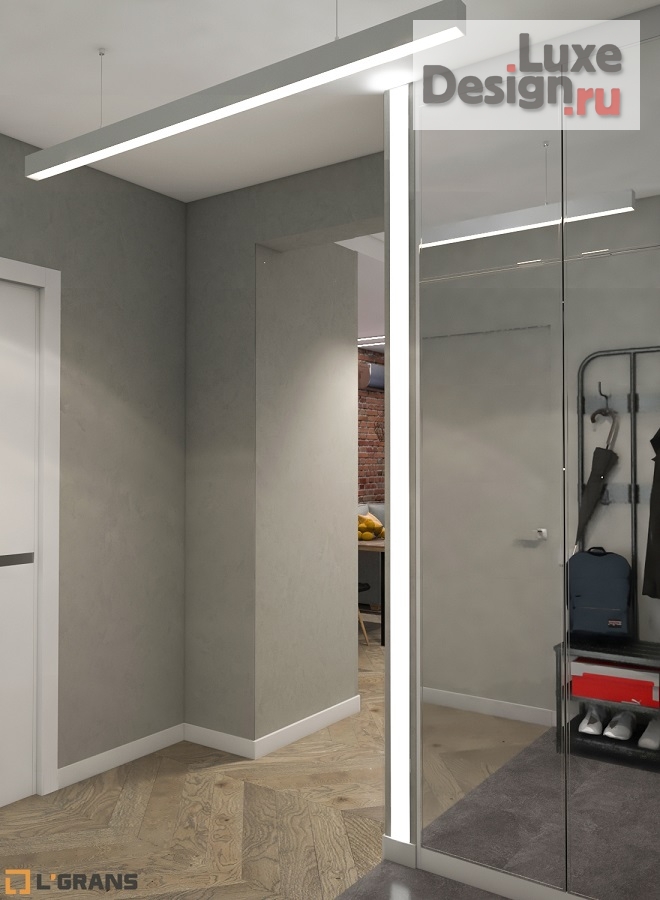 Дизайн интерьера двухкомнатной квартиры "Дизайн интерьера 2к. квартиры студии в ЖК Культура" (фото 4)