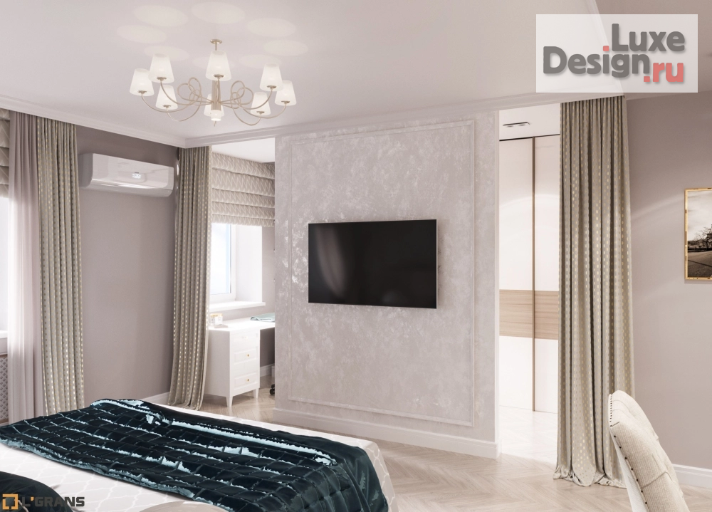 Дизайн интерьера четырехкомнатной квартиры "Дизайн проект интерьера квартиры по улице Льва Толстого в Хабаровске" (фото 7)