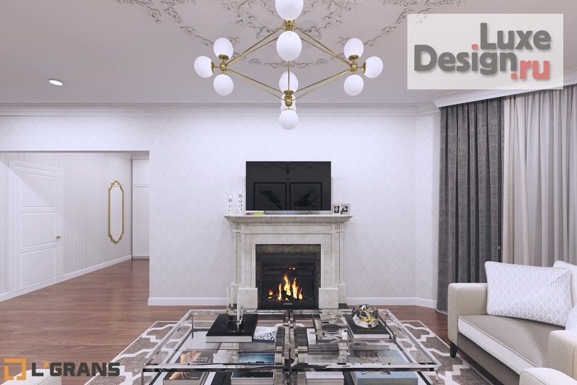 Дизайн интерьера коттеджа "Дизайн интерьера 1 этажа коттеджа в п. Ракитное " (фото 8)