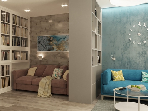 Дизайн интерьера комнаты в Хабаровске "Дизайн проект интерьера комнаты 20 кв.м. по ул. Шеронова"